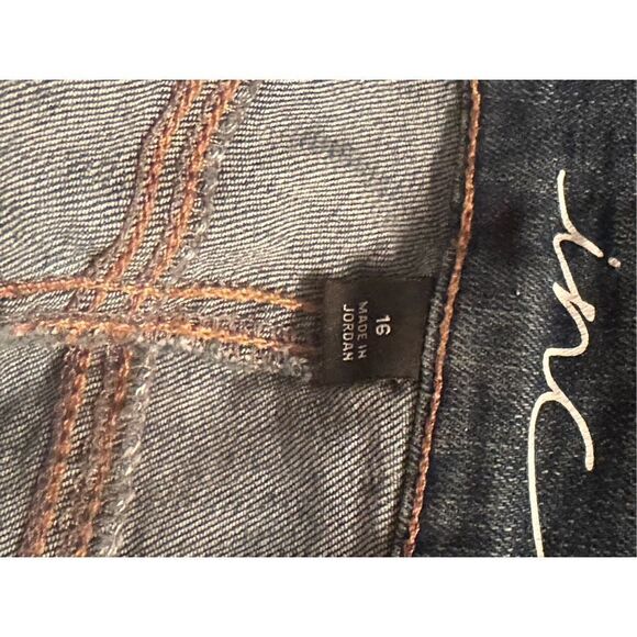 NC International Concepts size 16 Bling-Front Skinny Jeans (Indigo) - Picture 12 of 15